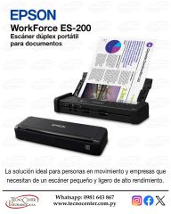 Escáner Portátil Dúplex Epson WorkForce ES-200 Escáner Portátil Dúplex Epson WorkForce ES-200